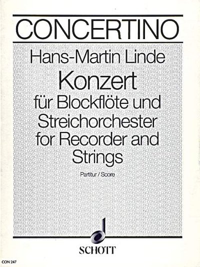 DL: H.-M. Linde: Konzert (Part.)