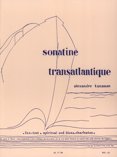 A. Tansman: Sonatine Transatlantique, Klav
