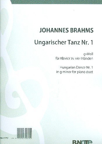 J. Brahms: Ungarischer Tanz Nr. 1 g-Moll für , Klav4m (Sppa)