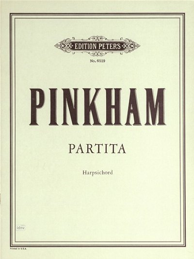 D. Pinkham: Partita