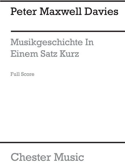 Musikgeschichte In Einem Satz, Kurz, 2VlVaVc (Part.)