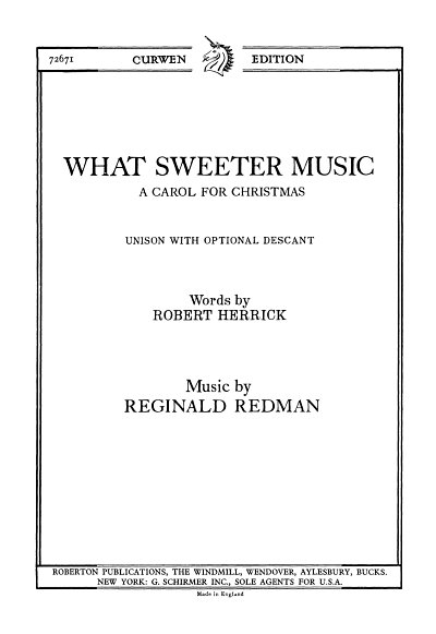 What Sweeter Music (Chpa)