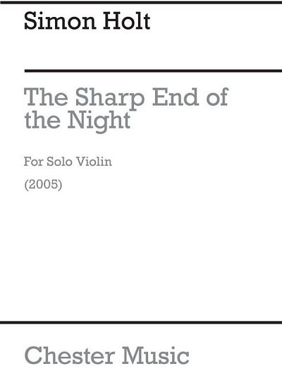 S. Holt: The Sharp End Of Night
