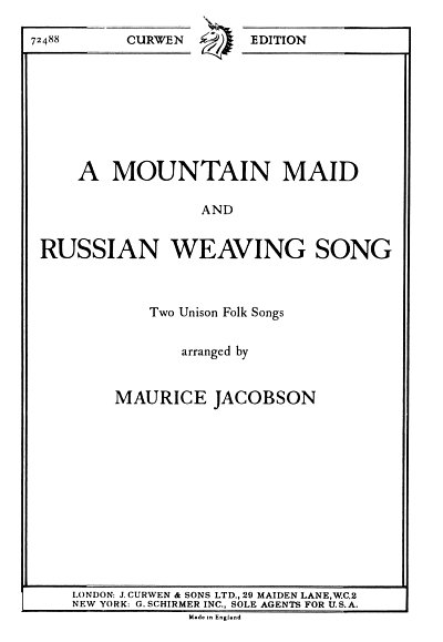 M. Jacobson: A Mountain Maid and Russian Weaving Song (Chpa)