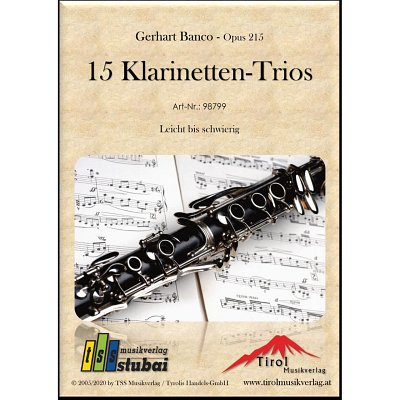 G. Banco: 15 Trios op. 215, 3Klar (Pa+St)