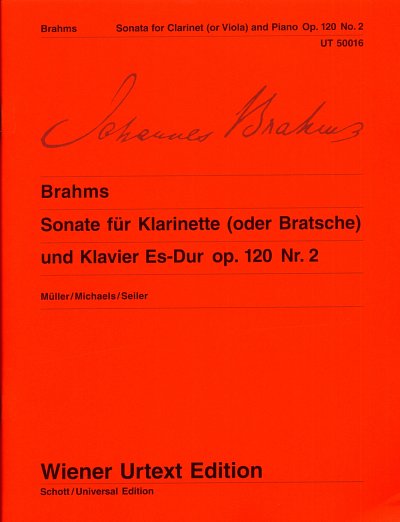 J. Brahms: Sonate Es-Dur op. 120/2, Klar/VaKlav (KlaPa+St)