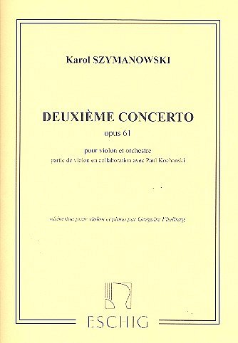 Deuxième Concerto Opus 61, VlKlav (KlavpaSt)