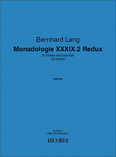 B. Lang: Monadologie XXXIX.2 Redux (Part.)