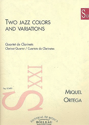 M. Ortega: Two jazz colors and variations , 4Klar (SppaSt)