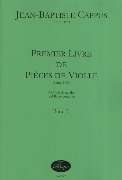 Pièces de violle op.1 Band 1