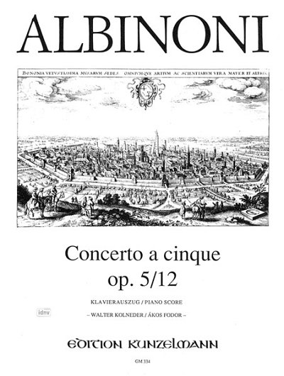T. Albinoni: Concerto a cinque C-dur op. 5/1, VlStrBc (KASt)