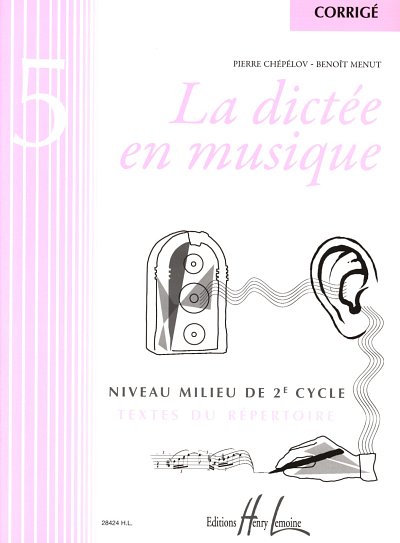 P. Chépélov: La dictée en musique Vol.5 - corrigé , Ges/Mel