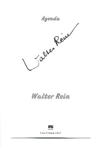 W. Rein: Agenda Walter Rein (Bu)
