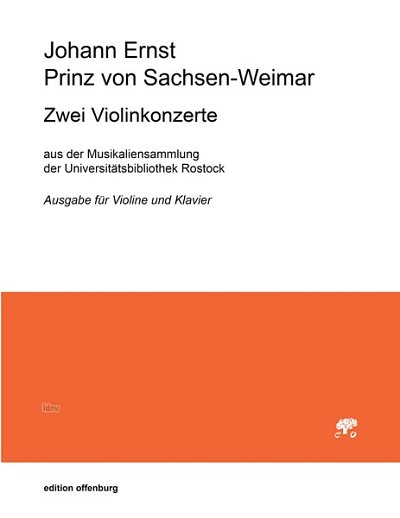 J.E. Prinz von Sachs: Zwei Violinkonzerte, VlStro (KlavpaSt)