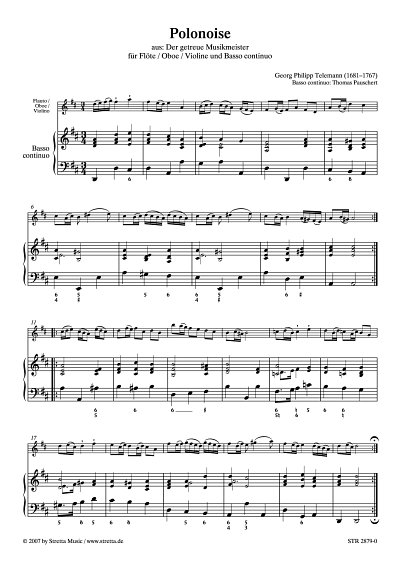 DL: G.P. Telemann: Polonoise aus: Der getreue Musikmeister