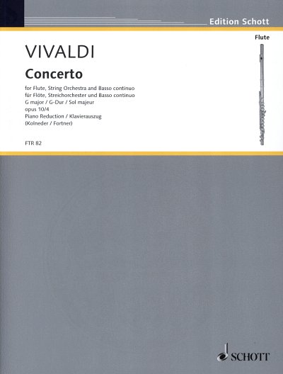 A. Vivaldi: Concerto Nr. 4  G-Dur op. 10/4 , FlStroBc (KASt)