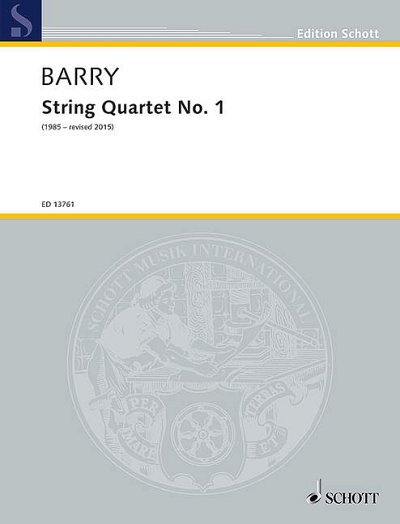DL: G. Barry: String Quartet No. 1, 2VlVaVc (Pa+St)