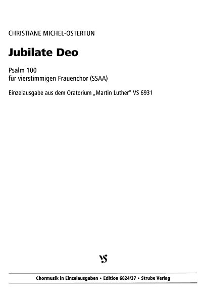 C. Michel-Ostertun: JUBILATE DEO - PSALM 100, Fch (Chpa)