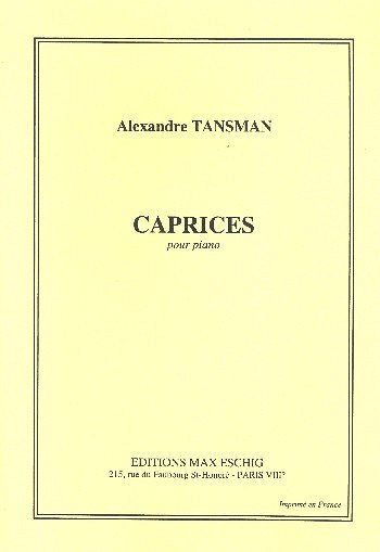 A. Tansman: Caprices Piano