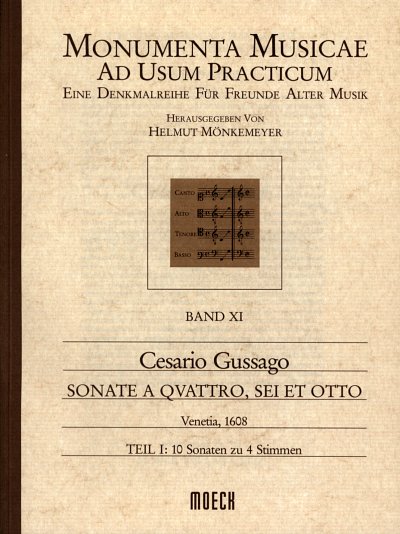 Gussago Cesario: Sonate A Quattro 1 Monumenta Musicae Ad Usu
