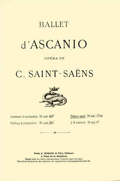 C. Saint-Saëns: Ascanio Ballet, Klav