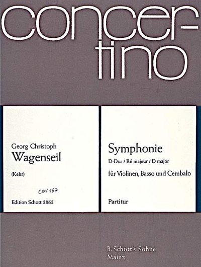 DL: G.C. Wagenseil: Symphonie D-Dur (Part.)