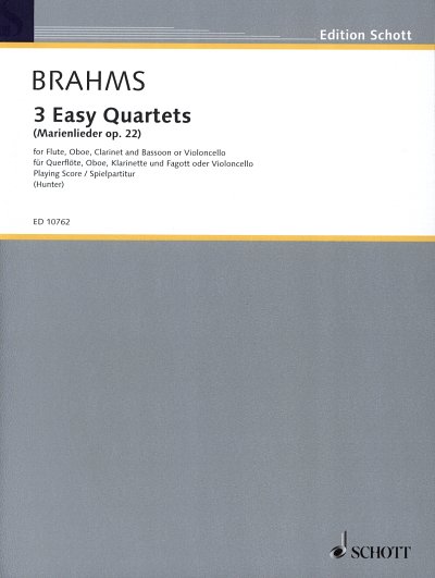 J. Brahms: 3 Easy Quartets op. 22