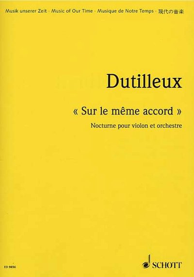 H. Dutilleux: « Sur le même accord »