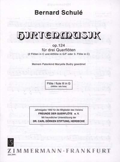 Schule Bernard: Hirtenmusik Op 124