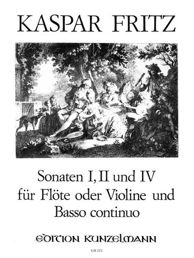F. Gaspard: Sonaten 1, 2 und 4 op. 2, Fl/VlKlav (KlavpaSt)