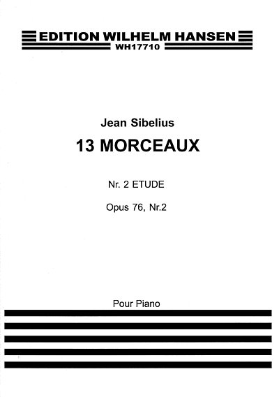 J. Sibelius: 13 Pieces Op.76 No.2- Etude, Klav