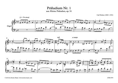 DL: C. Nielsen: Praeludium Nr. 1 aus: Kleine Praeludien, op.