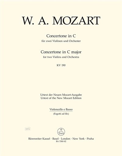 W.A. Mozart: Concertone in C-Dur KV 190, 2VlOrch