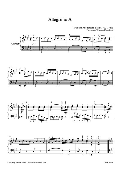 DL: W.F. Bach: Allegro in A