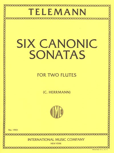 G.P. Telemann: 6 Sonate Canoniche (Herrmann), 2Fl (Sppa)