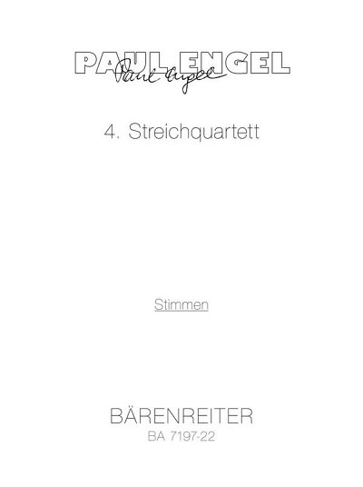Engel, Paul: 4. Streichquartett (1988)