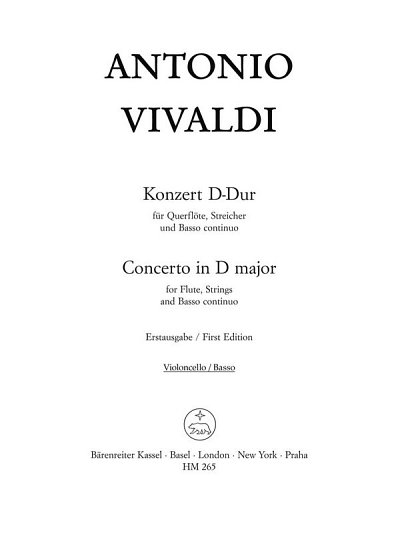 A. Vivaldi: Konzert für Querflöte, Streicher und Bass (VcKb)