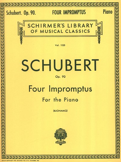 F. Schubert: 4 Impromptus, Op. 90, Klav