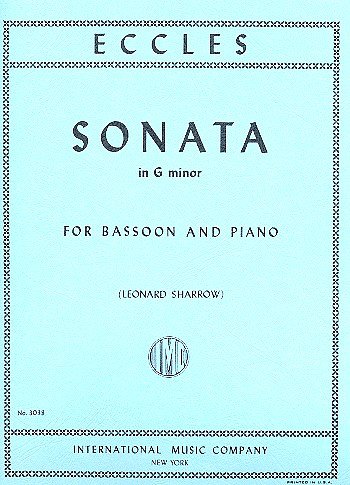 H. Eccles: Sonata In G Minor (Sharrow)