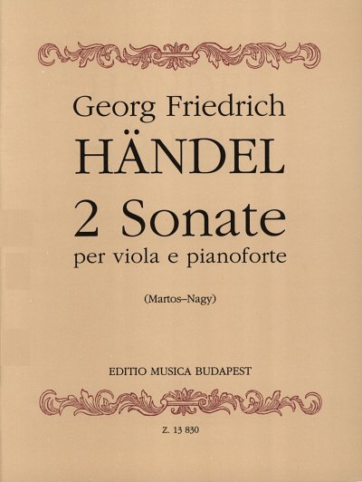 G.F. Händel: 2 Sonate, VaKlv (KlavpaSt)