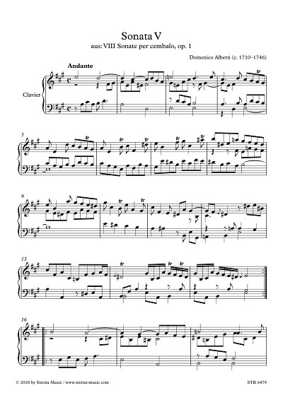 DL: D. Alberti: Sonata V, Klav/Cemb