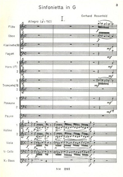 Rosenfeld, Gerhard: Sinfonietta in G