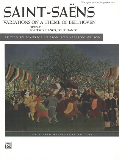 C. Saint-Saëns: Variations on a Theme of Beethov, 2Klav (Bu)