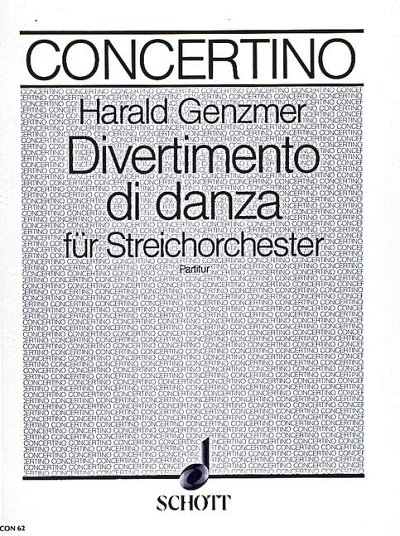 DL: H. Genzmer: Divertimento di danza, Stro (Part.)