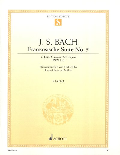 J.S. Bach: Französische Suite No. 5 G-Dur BWV 816 , Klav