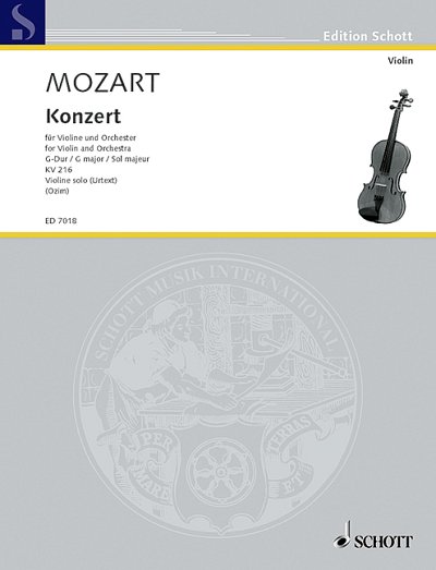 DL: W.A. Mozart: Konzert G-Dur, VlOrch (Vlsolo)