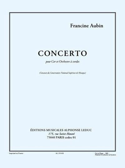 F. Aubin: Francine Aubin: Concerto