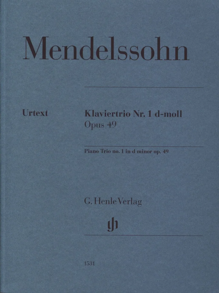 F. Mendelssohn Barth: Klaviertrio Nr. 1 , VlVcKlv (KlavpaSt) (0)