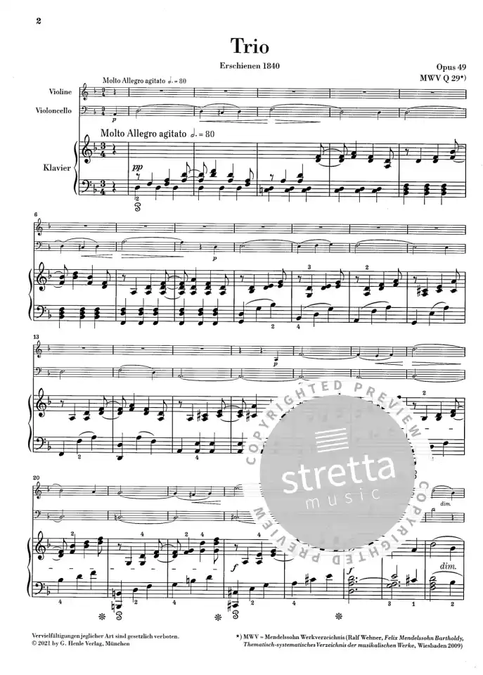 F. Mendelssohn Barth: Klaviertrio Nr. 1 , VlVcKlv (KlavpaSt) (1)