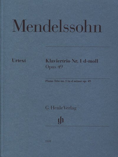 F. Mendelssohn Barth: Klaviertrio Nr. 1 , VlVcKlv (KlavpaSt)